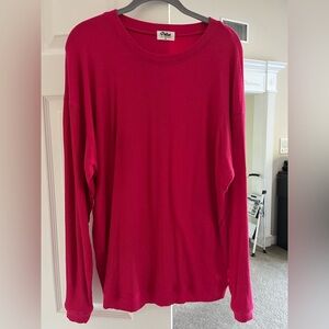 Pulse Pink Long Sleeve Top Super Stretchy NWOT
